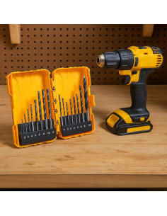 Set 16 Punte Acciaio Trapano Muratura Legno Metallo Foratura Professionale  2