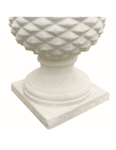 Pigna Salentina Cemento Bianco 19 x 19 x H.46 cm Arredo Giardino Esterni
