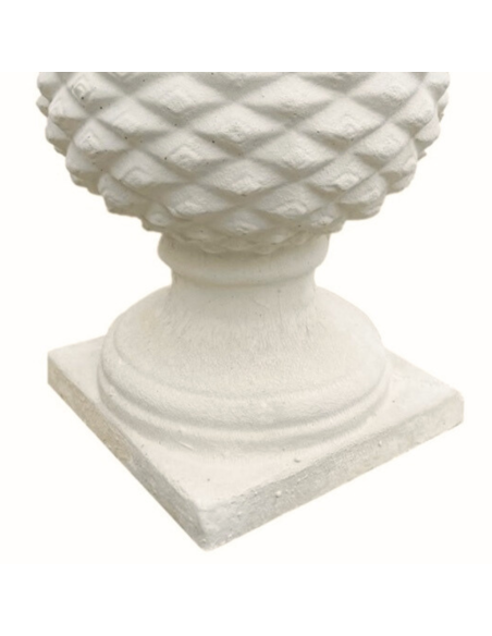 Pigna Salentina Cemento Bianco 19 x 19 x H.46 cm Arredo Giardino Esterni