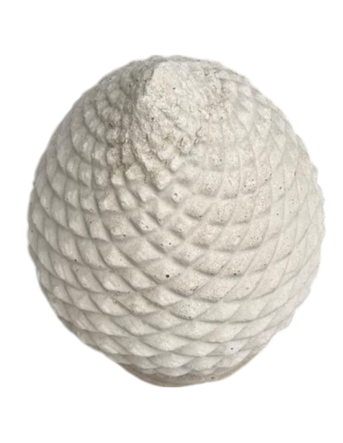 Pigna Salentina Cemento Bianco 19 x 19 x H.46 cm Arredo Giardino Esterni