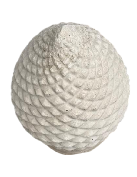 Pigna Salentina Cemento Bianco 19 x 19 x H.46 cm Arredo Giardino Esterni