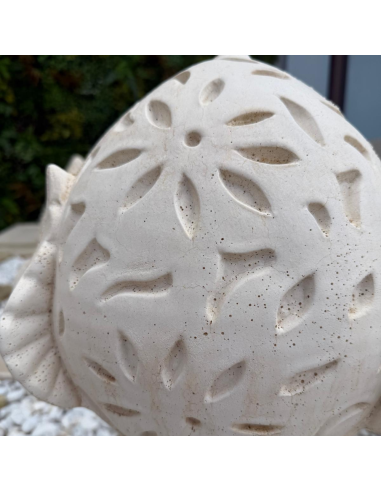 Pigna Fiorissima Cemento Bianco 20 x 35 x H.50 cm Arredo Giardino Esterni