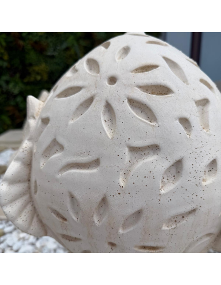 Pigna Fiorissima Cemento Bianco 20 x 35 x H.50 cm Arredo Giardino Esterni