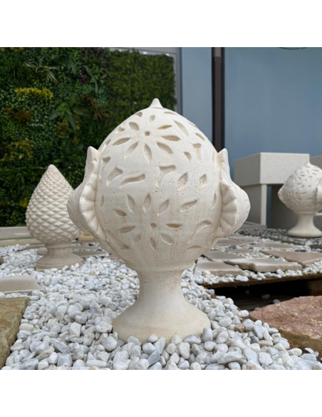 Pigna Fiorissima Cemento Bianco 20 x 35 x H.50 cm Arredo Giardino Esterni