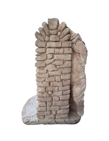 Fontana Giardino Calcestruzzo Cemento Senza Rubinetto 75x35xH.91cm Modello Bimbo