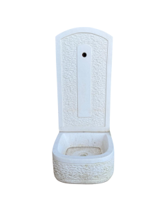 Fontana Giardino Calcestruzzo Senza Rubinetto 40x40xH.90 cm Serie Grecale 