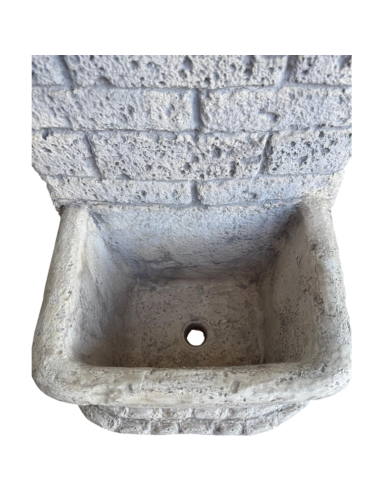Fontana Giardino Calcestruzzo Cemento Senza Rubinetto 44x37xH.94cm Mod. Ruota
