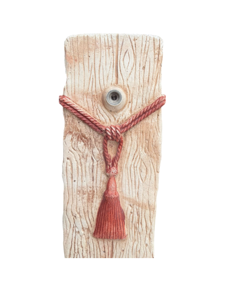 Fontana Giardino Calcestruzzo Cemento Senza Rubinetto 29x36xH.89cm Modello Corda