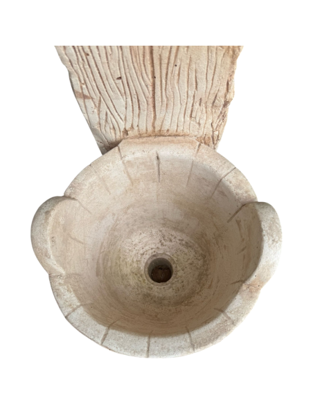 Fontana Giardino Calcestruzzo Cemento Senza Rubinetto 29x36xH.89cm Modello Corda