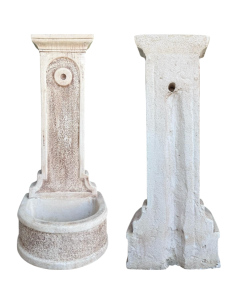 Fontana Calcestruzzo Cemento Senza Rubinetto 47x43xH.113cm Modello Rossella 2