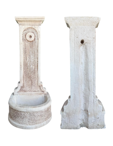 Fontana Calcestruzzo Cemento Senza Rubinetto 47x43xH.113cm Modello Rossella