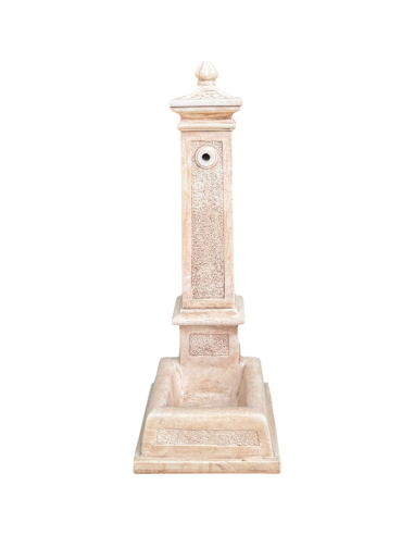 Fontana Calcestruzzo Cemento Senza Rubinetto 28x36xH.80cm Modello Emone Esterno