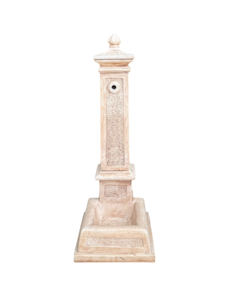 Fontana Calcestruzzo Cemento Senza Rubinetto 28x36xH.80cm Modello Emone Esterno
