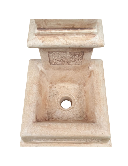 Fontana Calcestruzzo Cemento Senza Rubinetto 28x36xH.80cm Modello Emone Esterno