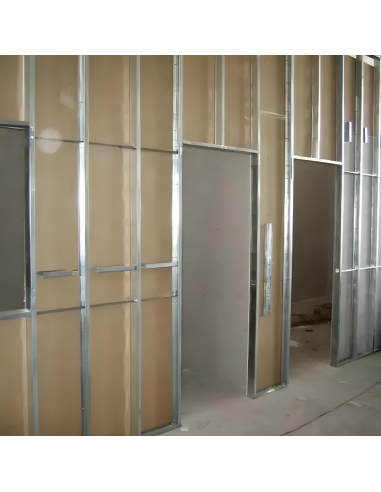 Guida U Standard 2 m Acciaio Zincato Sp 0,6 mm Fissaggio Cartongesso 16 Pezzi