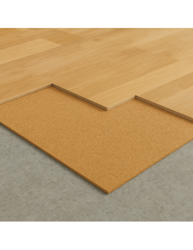 Lastra Sughero 100x50 cm Sp. 2 mm Resistente Anti Umidità Muffa Condensa