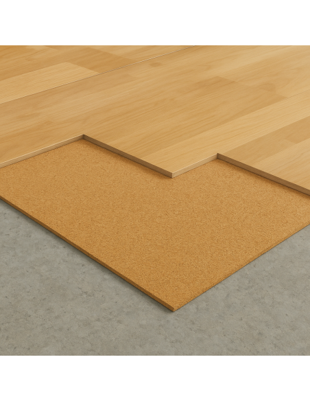 Lastra Sughero 100x50 cm Sp. 2 mm Resistente Anti Umidità Muffa Condensa