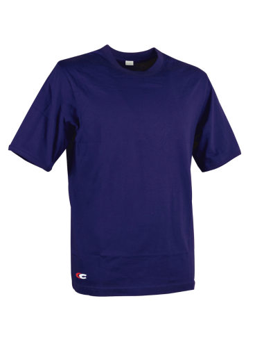 T-shirt Zanzibar Manica Corta Colore Blu Navy 100% Cotone Traspirante Leggera