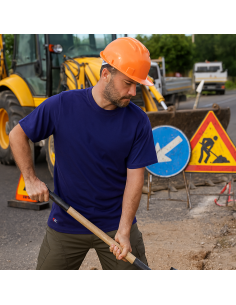T-shirt Zanzibar Manica Corta Colore Blu Navy 100% Cotone Traspirante Leggera 2