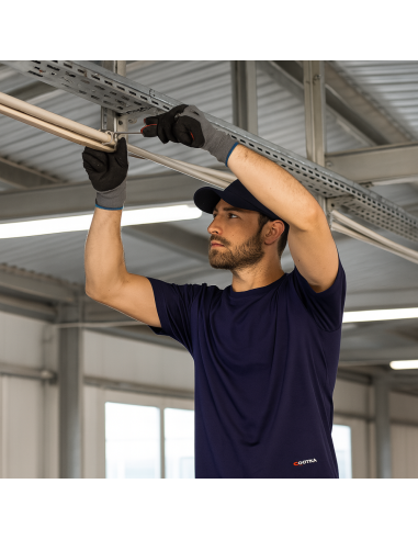 T-shirt Zanzibar Manica Corta Colore Blu Navy 100% Cotone Traspirante Leggera