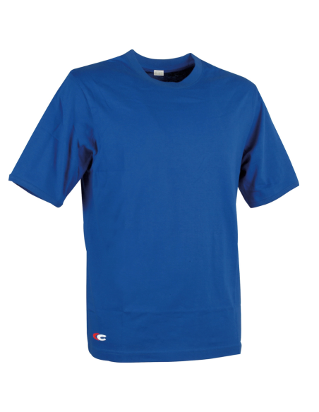 T-shirt Zanzibar Manica Corta Colore Blu Royal 100% Cotone Traspirante Leggera