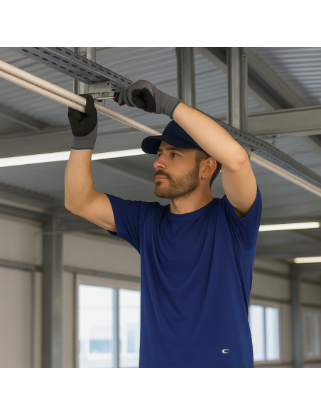 T-shirt Zanzibar Manica Corta Colore Blu Royal 100% Cotone Traspirante Leggera