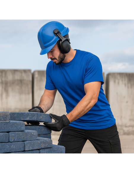 T-shirt Zanzibar Manica Corta Colore Blu Royal 100% Cotone Traspirante Leggera