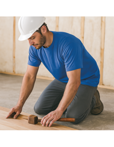 T-shirt Zanzibar Manica Corta Colore Blu Royal 100% Cotone Traspirante Leggera