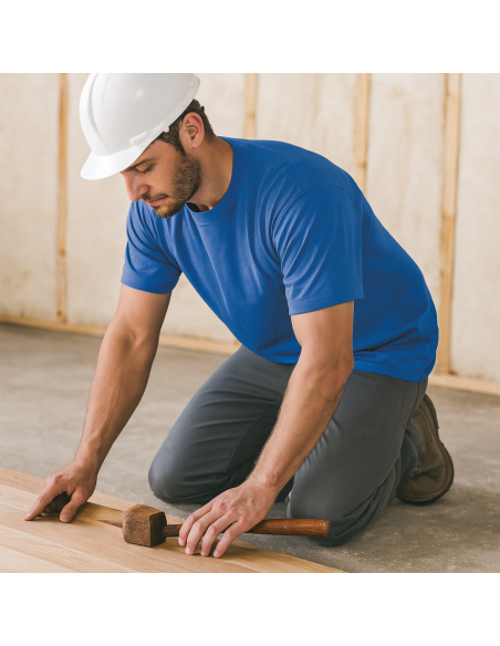 T-shirt Zanzibar Manica Corta Colore Blu Royal 100% Cotone Traspirante Leggera