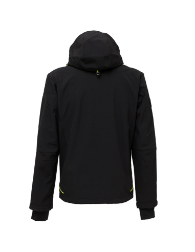 Giacca Lavoro Uomo Softshell Chiusura Zip Cappuccio Black Carbon Space 