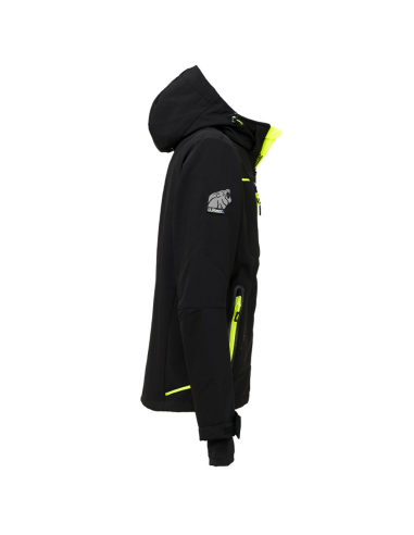 Giacca Lavoro Uomo Softshell Chiusura Zip Cappuccio Black Carbon Space 