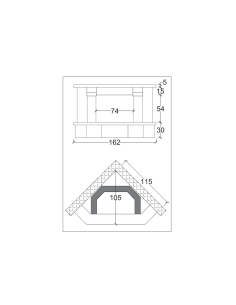 Camino Barcellona Rivestimento Focolare Refrattario M100 Angolare Pietra 2