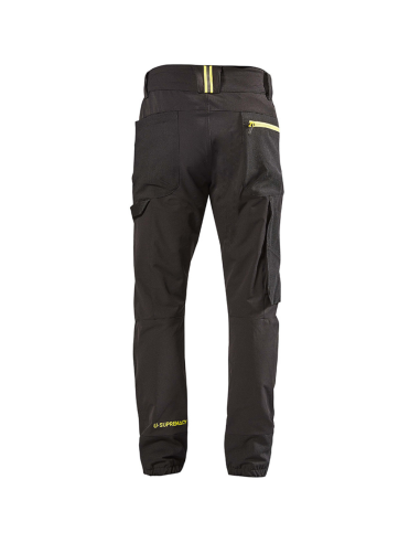 Pantalone Multitasche Stretch Vestibilità Jogging Horizon Black Carbon 