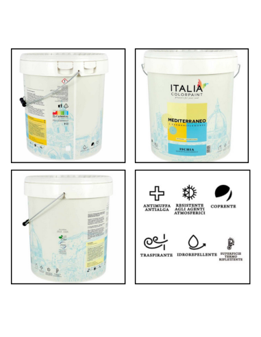 Pittura Quarzo Anticavillature Termoriflettente Ischia Linea Mediterraneo