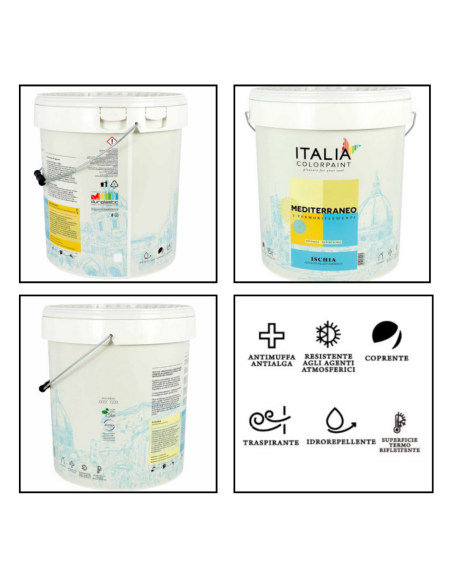 Pittura Quarzo Anticavillature Termoriflettente Ischia Linea Mediterraneo