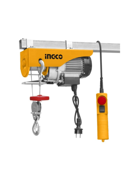 Paranco a catena elettrico con gancio di sospensione e telecomando da 900 W