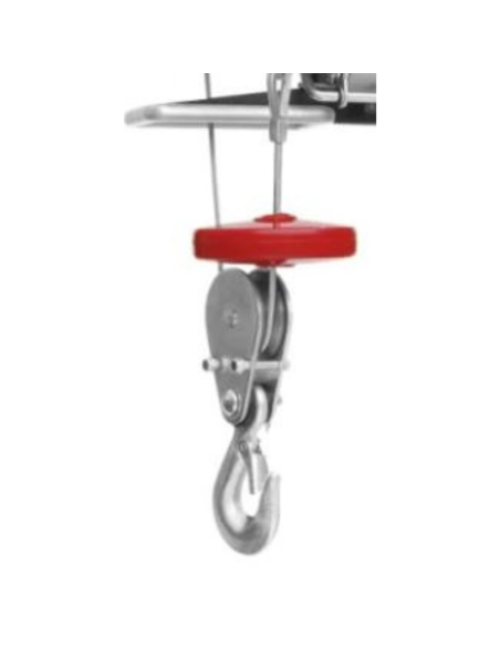 Paranco a catena elettrico con gancio di sospensione e telecomando da 900 W