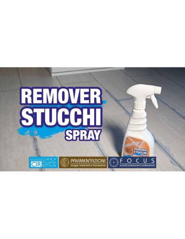 Pulitore per Stucchi Cementizi ed Epossidici Remover Stucchi Spray da 500 ml 