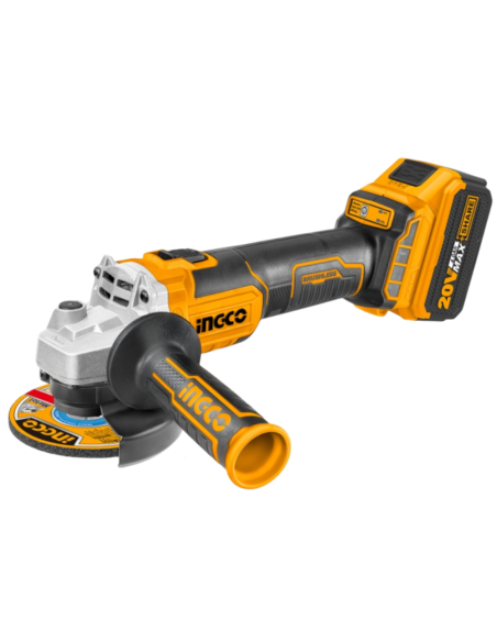 Smerigliatrice Angolare 115 mm 2 Batterie Al Litio 20V 10 Dischi Universali  