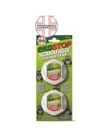 Trappola Scarafaggi Blister Blatte Esca Insetticida Casa Fessure Nido Ekostop