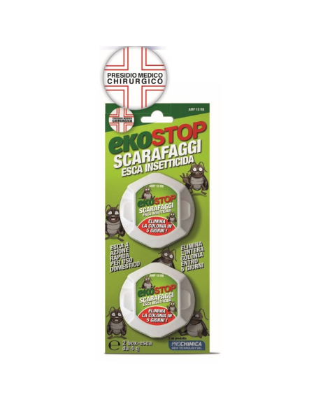 Trappola Scarafaggi Blister Blatte Esca Insetticida Casa Fessure Nido Ekostop