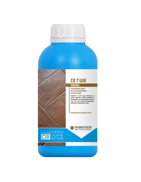 Trattamento Antimacchia Finitura Effetto Lucido dei Pavimenti CR7 Lux da 1 litro