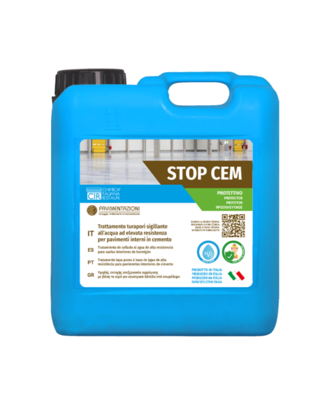 Finitura Sigillante Antispolvero Pavimentazioni in Cemento Stop Cem da 5 litri