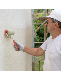 Rullo Nylon Poliammide Verde Con Manico Quarzi Pitture Minerali Superfici Ruvide 2