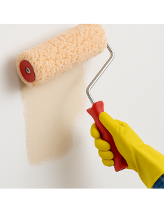 Rullo Tessuto Professionale Manico Quarzi Pitture Idropitture Superfici Ruvide 2