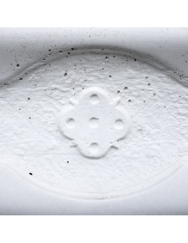 Pilozza Lavabo Bianca Serie Romantica Cemento Calcestruzzo 90 x 50 x h.28 cm 
