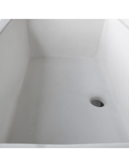 Pilozza Lavabo Bianca Serie Romantica Cemento Calcestruzzo 90 x 50 x h.28 cm 