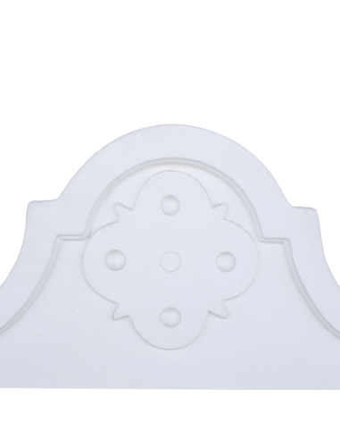 Pilozza Lavabo Bianca Serie Romantica Cemento Calcestruzzo 90 x 50 x h.28 cm 