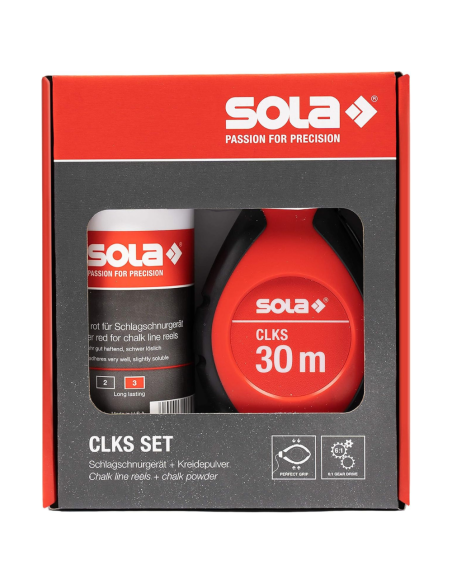 Set Marcatura Tracciatore CLKS Filo 30 Metri Gesso Blu Preciso Veloce Resistente