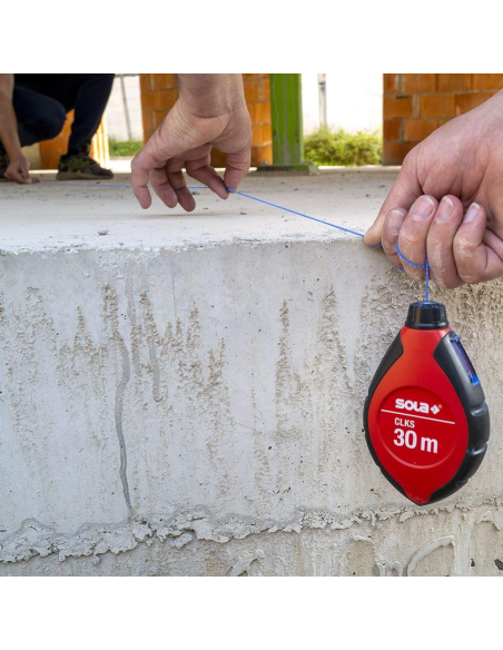 Set Marcatura Tracciatore CLKS Filo 30 Metri Gesso Blu Preciso Veloce Resistente